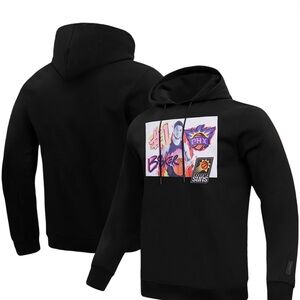 Men's Devin Booker Phoenix Suns Standard Black Graphic Pullover Hoodie